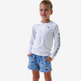 Load image into Gallery viewer, Burlebo Blue Jumbo Mallard Swim Trunks
