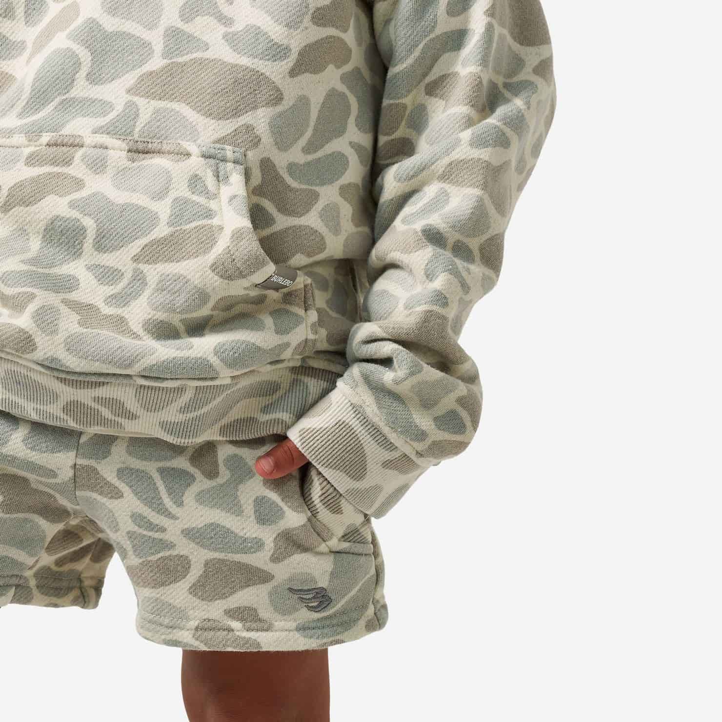 Youth Vintage Washed Hoodie- Classic Deer Camo
