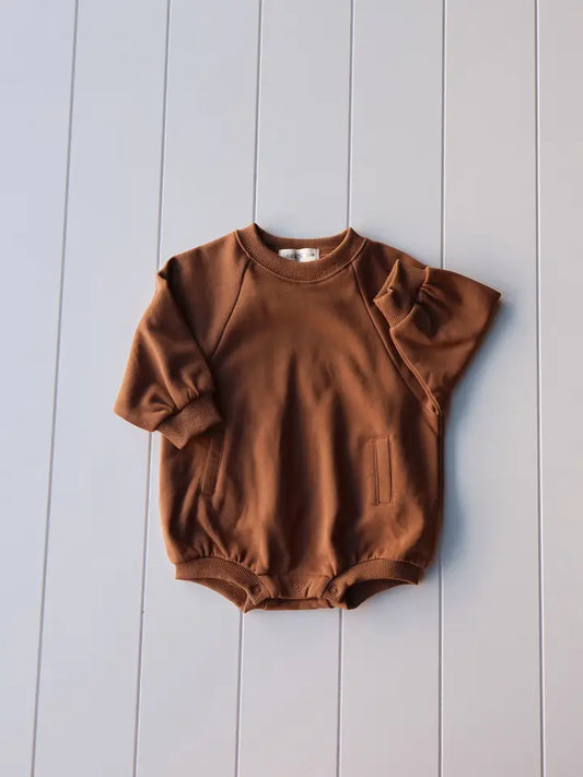 Neutral Sweatshirt Onesie