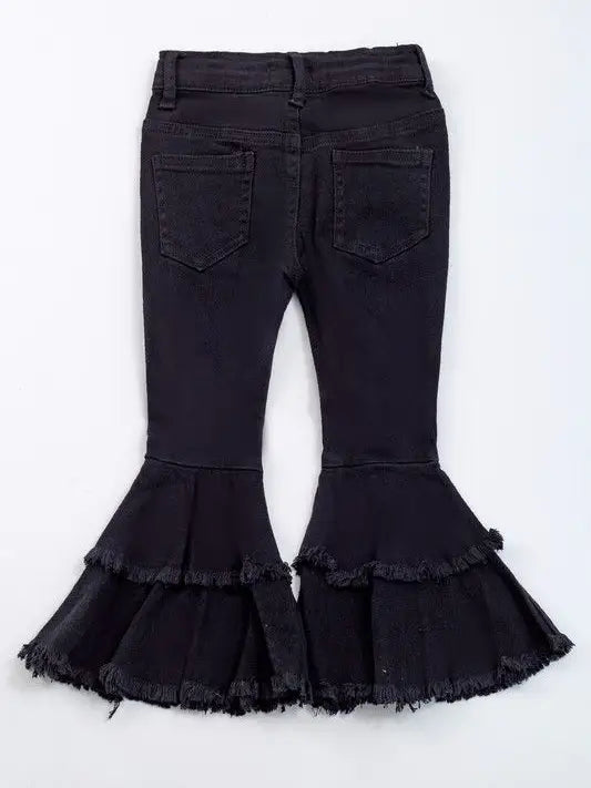 Black Denim Flares