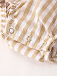 Load image into Gallery viewer, Thanksgiving Plaid Turkey Smocked Girls Romper
