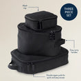 Load image into Gallery viewer, Black Pack Like A Boss Packing Cubes
