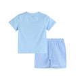 Load image into Gallery viewer, Light Blue Big Brother Smocked Set
