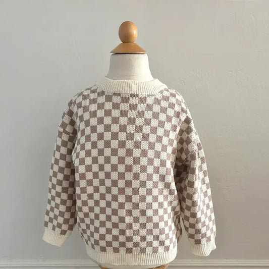 Checker Knit Sweater
