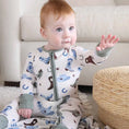 Load image into Gallery viewer, Blue Boot Scootin' Convertible Zip Romper
