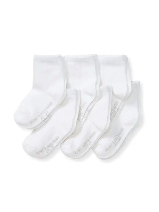 Organic Baby Crew Socks 6 Pack