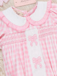 Load image into Gallery viewer, Pretty Bows Gingham Bubble Romper
