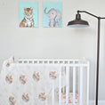 Load image into Gallery viewer, Noah's Ark Baby Muslin Swaddle Blanket
