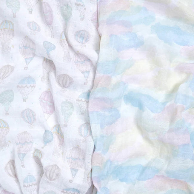Aden+Anais Above the Clouds Organic Swaddles 2-Pack