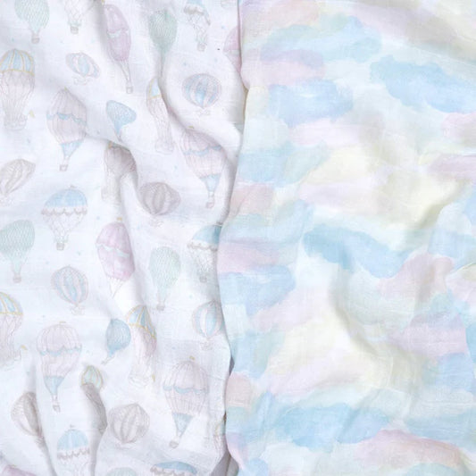 Aden+Anais Above the Clouds Organic Swaddles 2-Pack