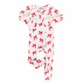 Load image into Gallery viewer, Coquette Christmas Bamboo Waffle Convertible Zip Romper
