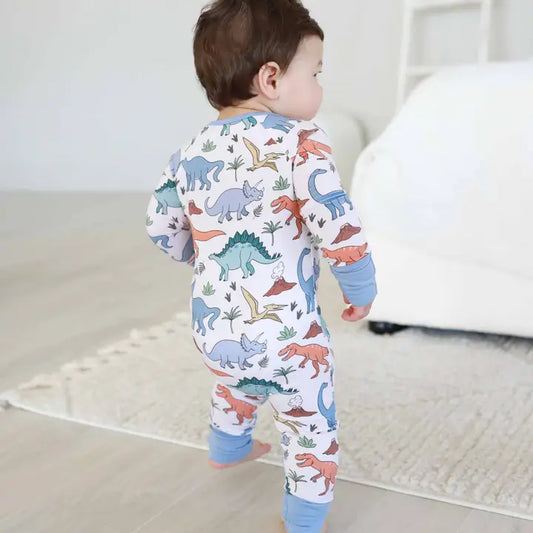 Dino Dude Convertible Zip Romper