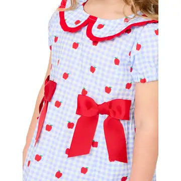 Apple Orchard Bow Peter Pan Dress