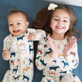 Load image into Gallery viewer, ABC Paw-ty Convertible Zip Romper
