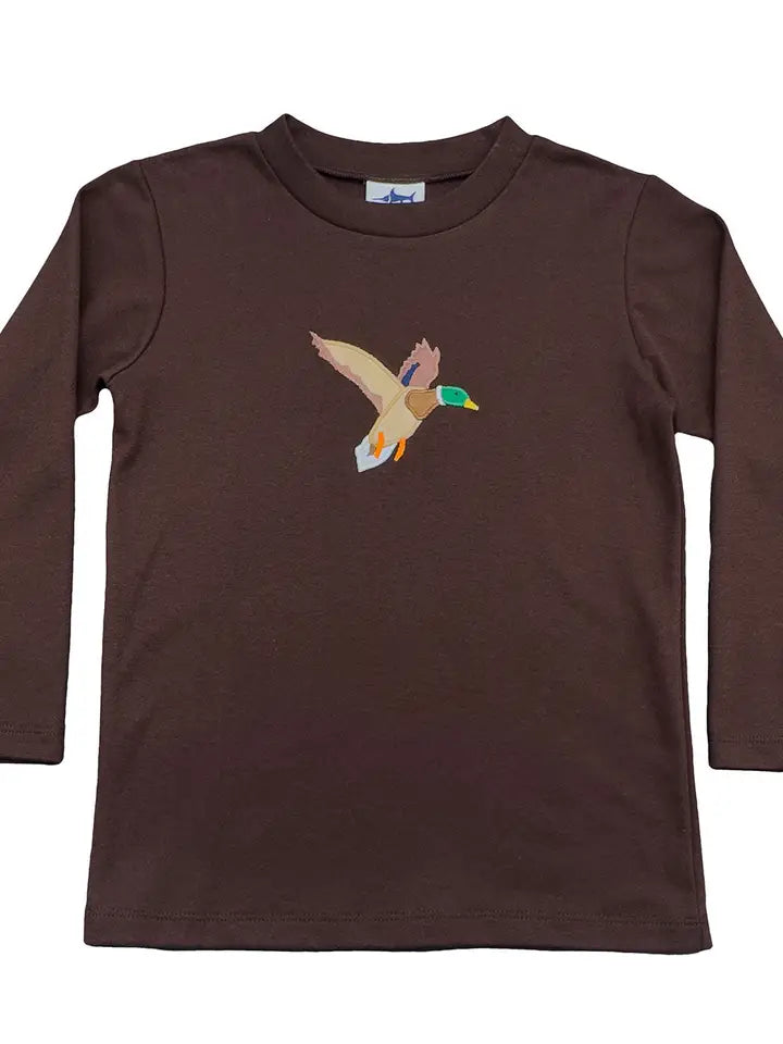 2 Piece Mallard  Applique Boys Pant Set