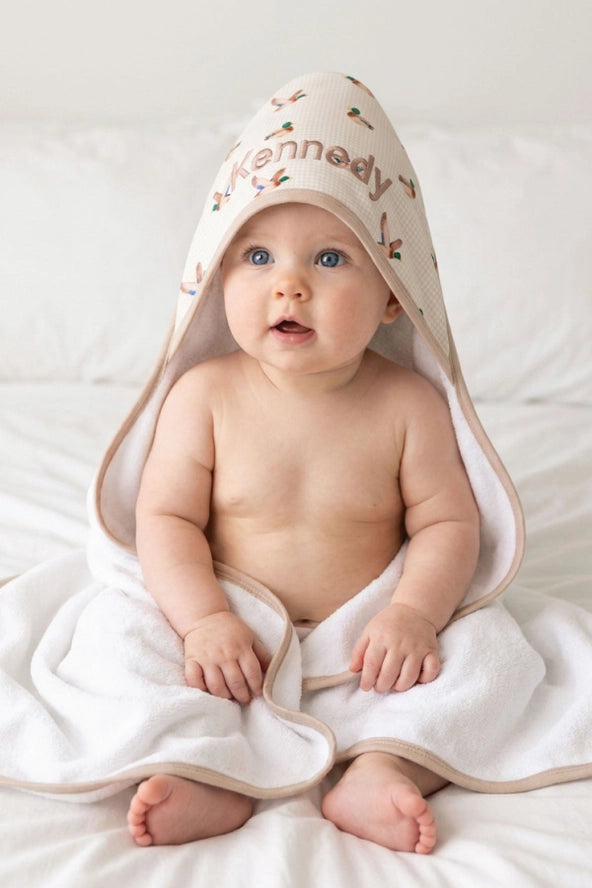 Little Mallard Bamboo Hooded Towel