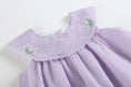 Load image into Gallery viewer, Fuzzy Chick Flower Smocked Dress

