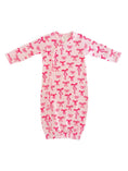 Load image into Gallery viewer, Pink Bows Organic Pointelle Gown
