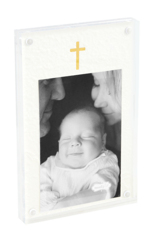 Cross Acrylic Frame by Mudpie