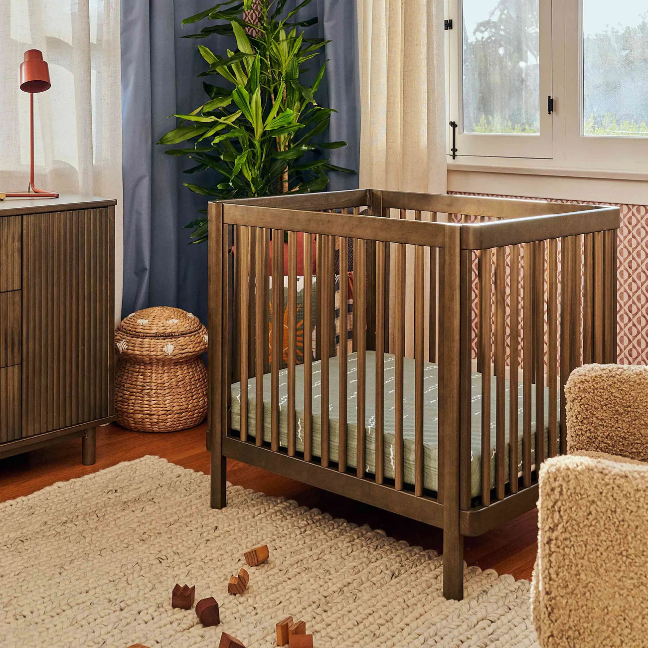 Babyletto Natural Walnut Pogo 8-in-1 Convertible Crib