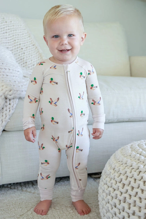 Little Mallard Convertible Zip Romper