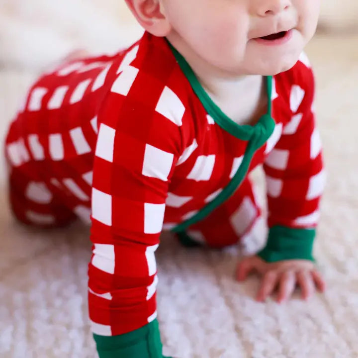 Christmas Bamboo Convertible Zip Romper