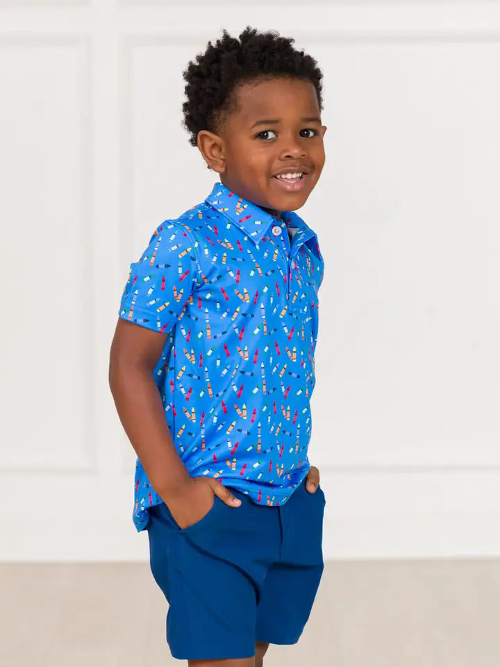 Tiny Crayons Performance Polo
