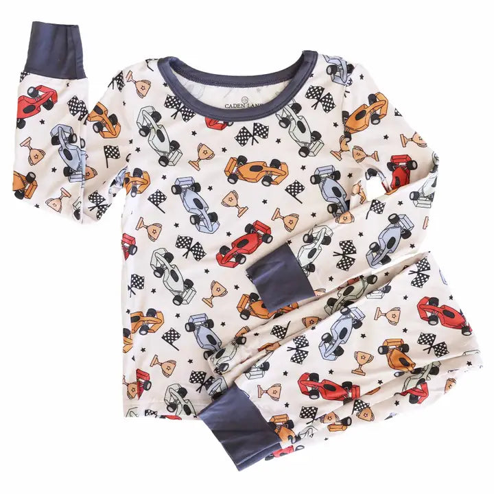 Two Piece Pit Crew  Pajama Set
