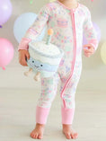 Load image into Gallery viewer, Convertible Zip Romper Birthday Bash Pink
