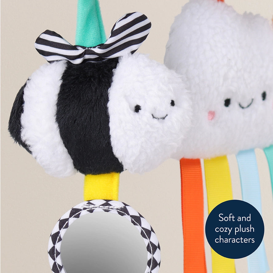 Itzy Bitzy Spiral Car Seat Toy- High Contrast