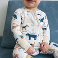 Load image into Gallery viewer, ABC Paw-ty Convertible Zip Romper
