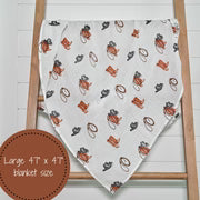 Life Is Better In Boots Baby Muslin Swaddle Blanket