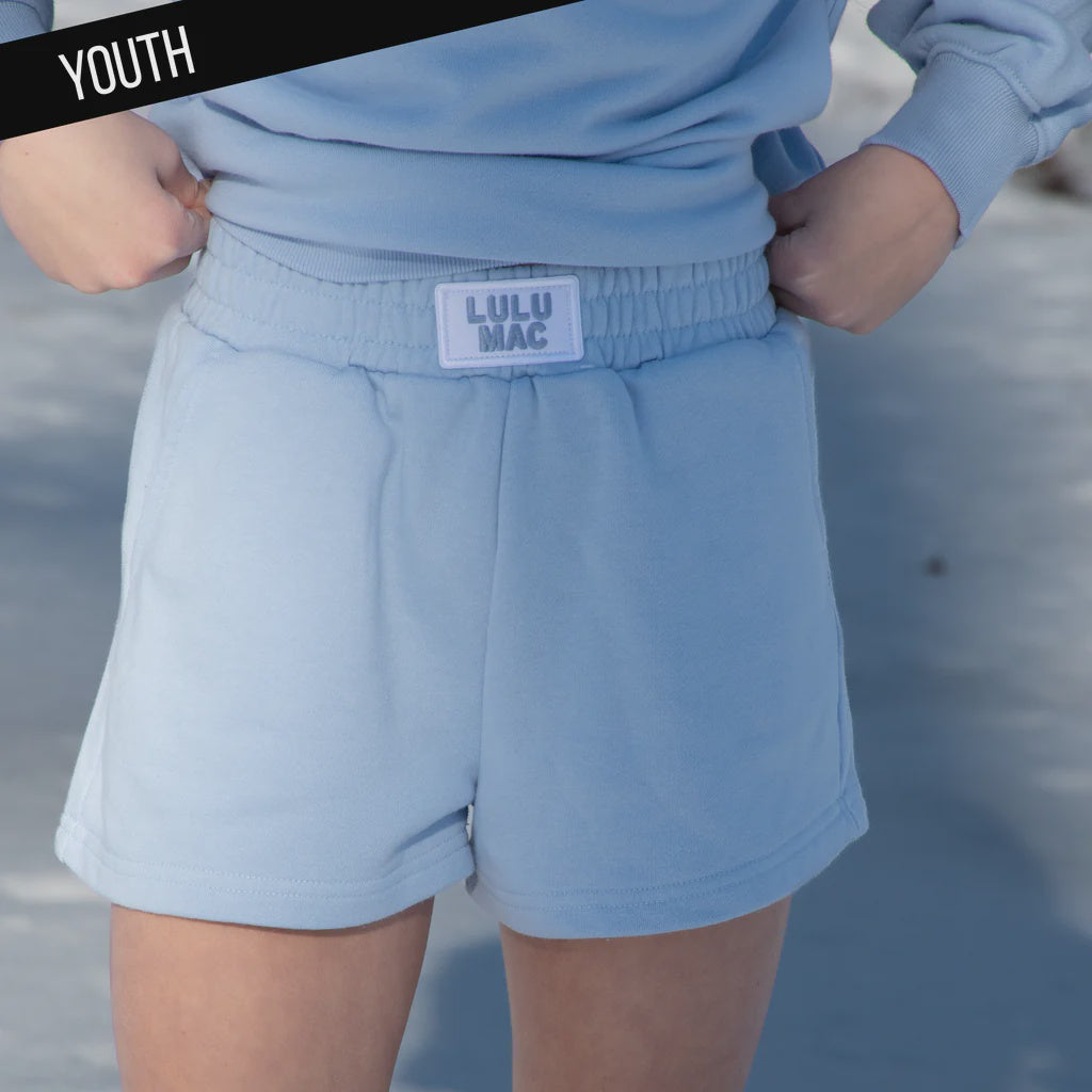Light Blue Terry Cloth Shorts