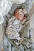 Load image into Gallery viewer, Camo Cutie Ruffle Zipper Footie
