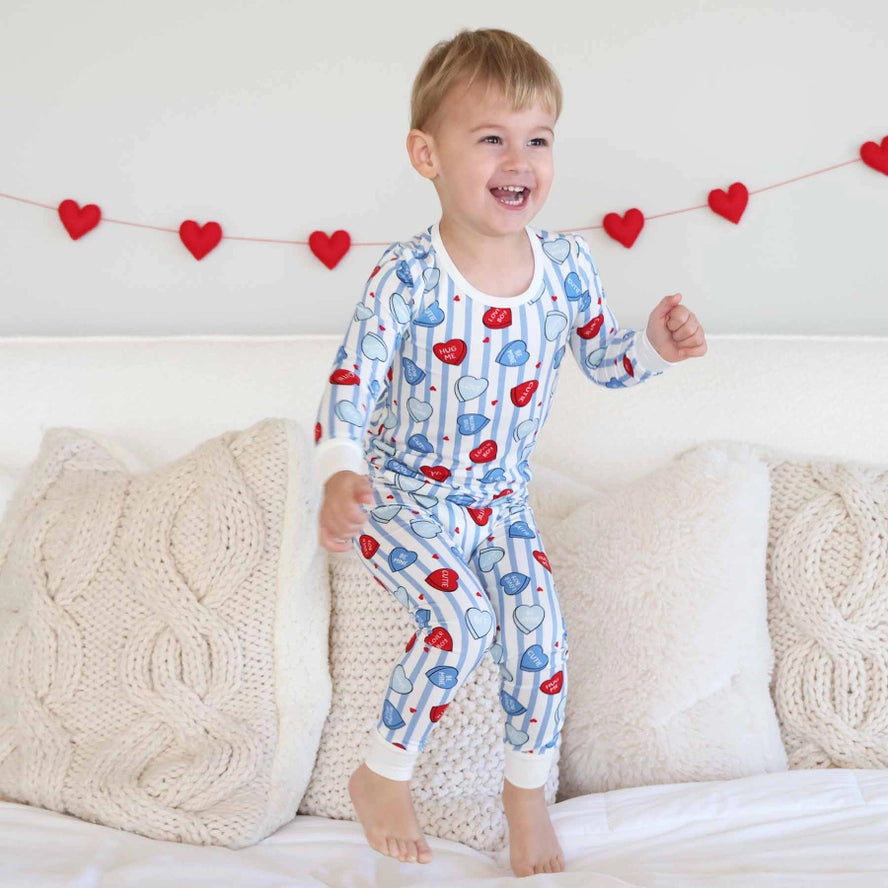 Sweet Like Candy Pajama Set Blue