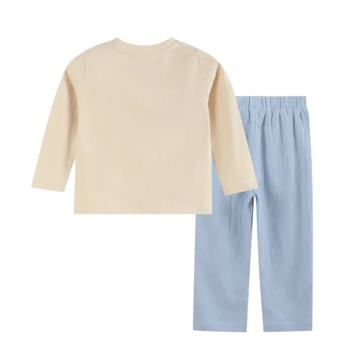 Nativity Smocked Shirt & Pants Set