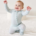 Load image into Gallery viewer, Peter Pan Collar Zipper Footie
