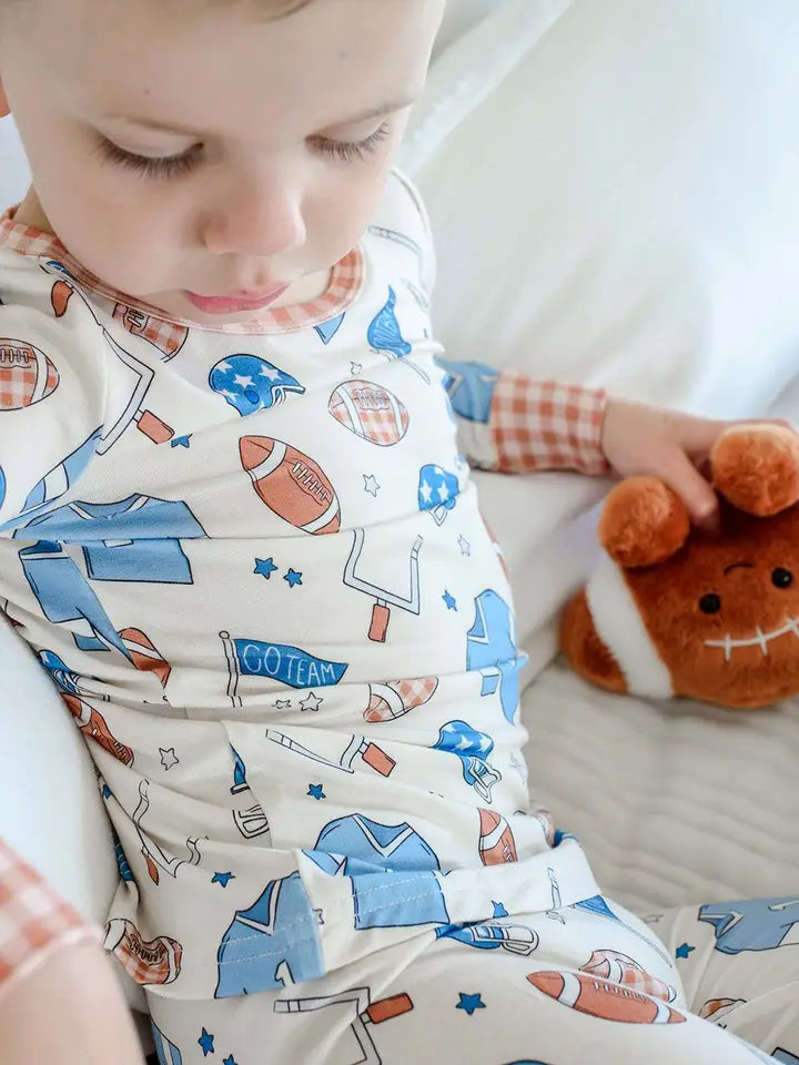 Huddles & Cuddles Blue Two Piece Pajama Set
