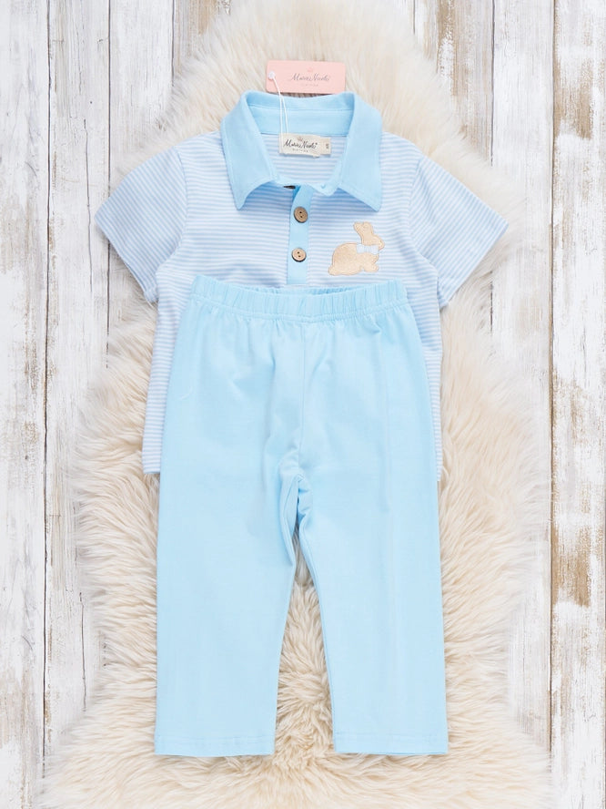 Picnic Hop Embroidered Cotton Outfit