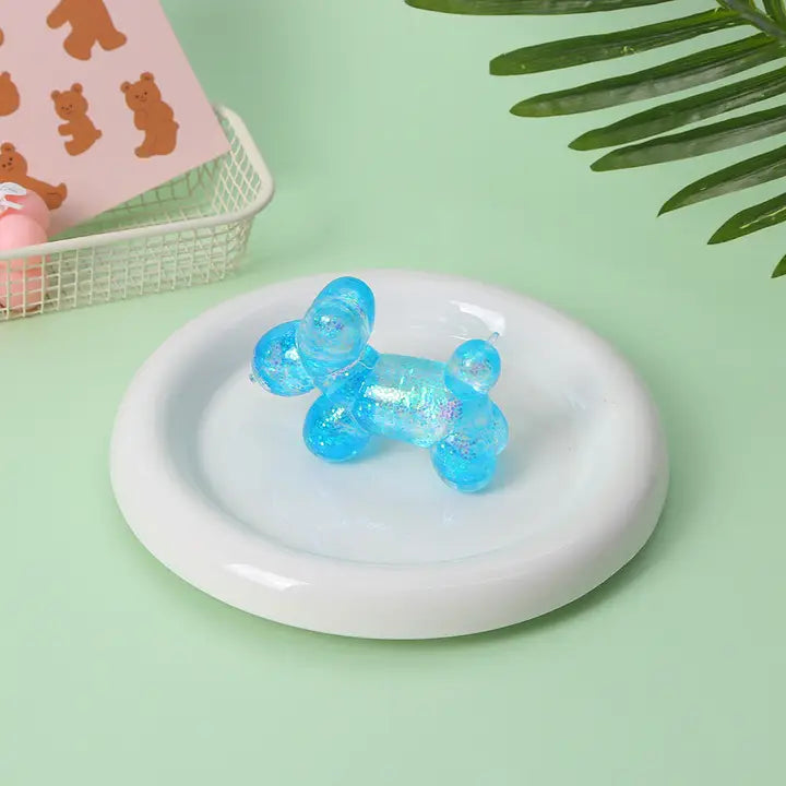 Balloon Dog Squishy Glitter