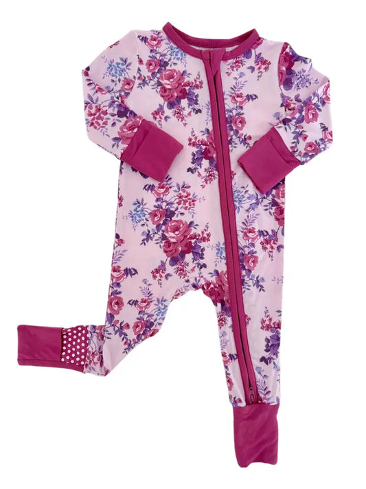 Violet Rose 2-Way Zip Romper