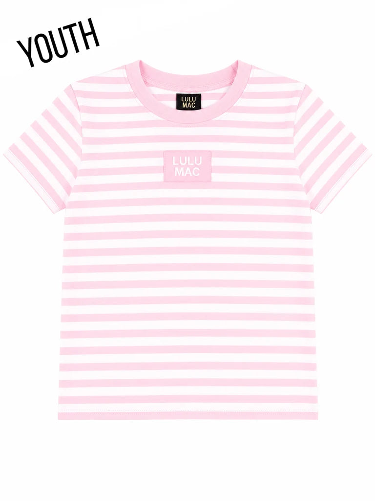 Lulu Mac Youth Striped Monochrome Baby Doll Top