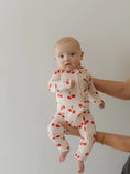 Load image into Gallery viewer, Cherry Orchard Bamboo Zip Pajamas
