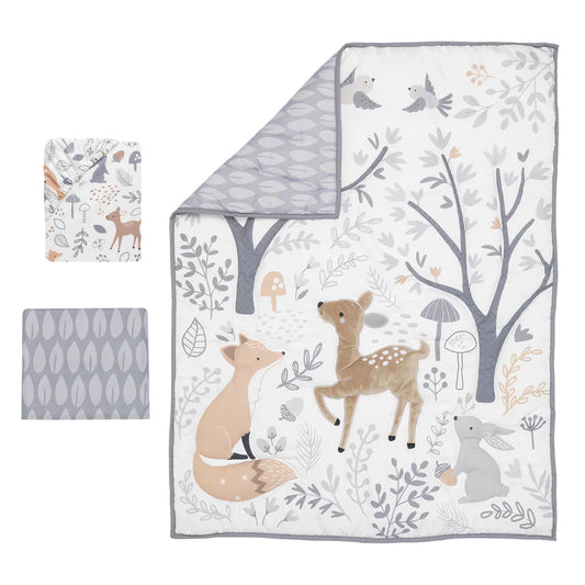 Deer Park Woodland 3 Pc Nursery Bedding Set By Bedtime Originals