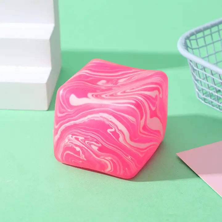 Marble Ice Cube Squishy  Fidget Toy