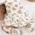 Load image into Gallery viewer, Beary Sweet  Bamboo Waffle Zipper Ruffle Footie
