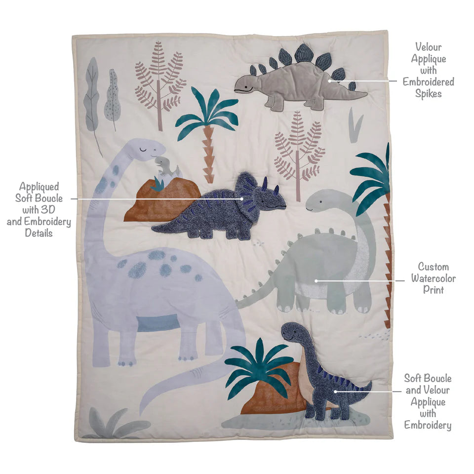 Dino-Might 3-Piece Bedding Set
