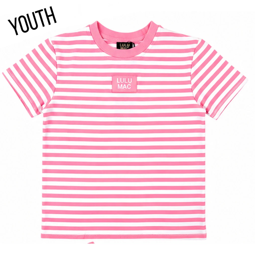 Lulu Mac Youth Striped Monochrome Baby Doll Top
