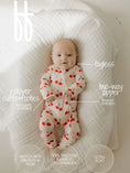 Load image into Gallery viewer, Cherry Orchard Bamboo Zip Pajamas
