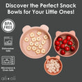 Load image into Gallery viewer, 3pc Stackable Snack Bowls -Terracotta/Blush
